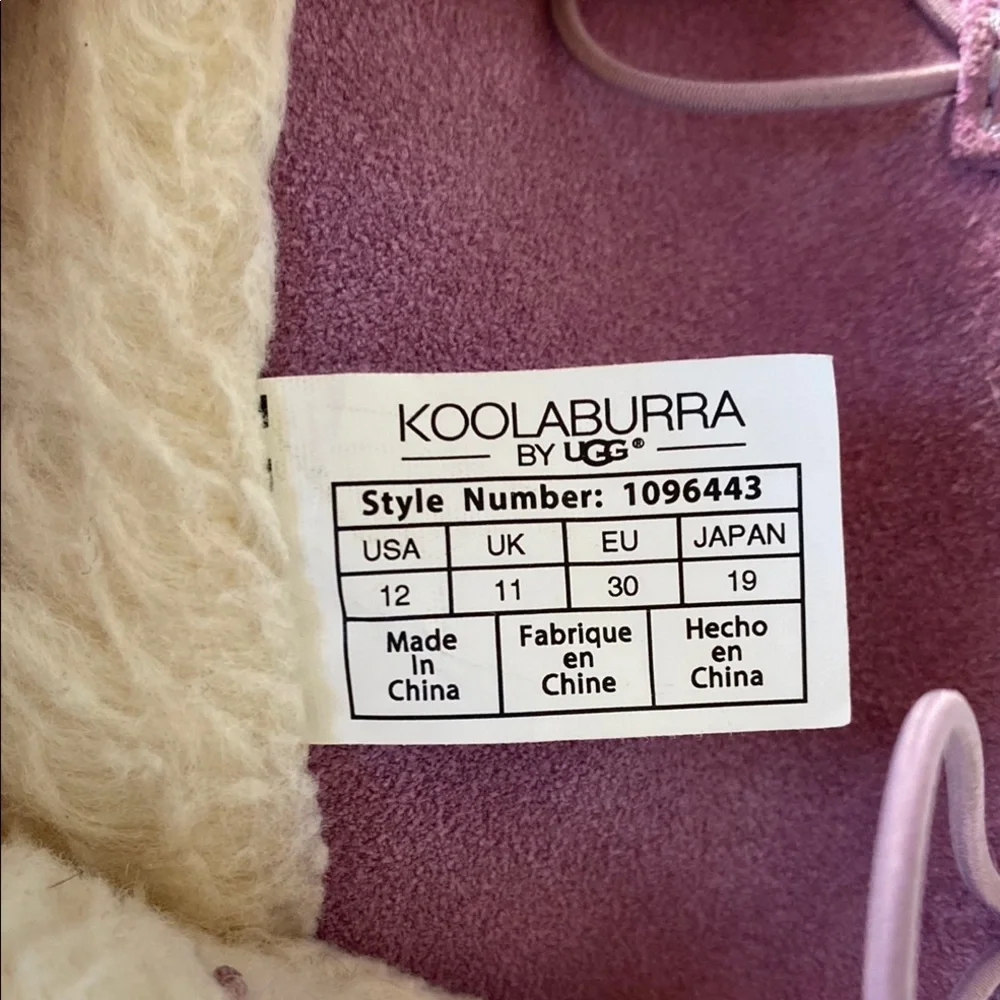 Koolaburra by Ugg Purple Suede kids Boots, so cute!